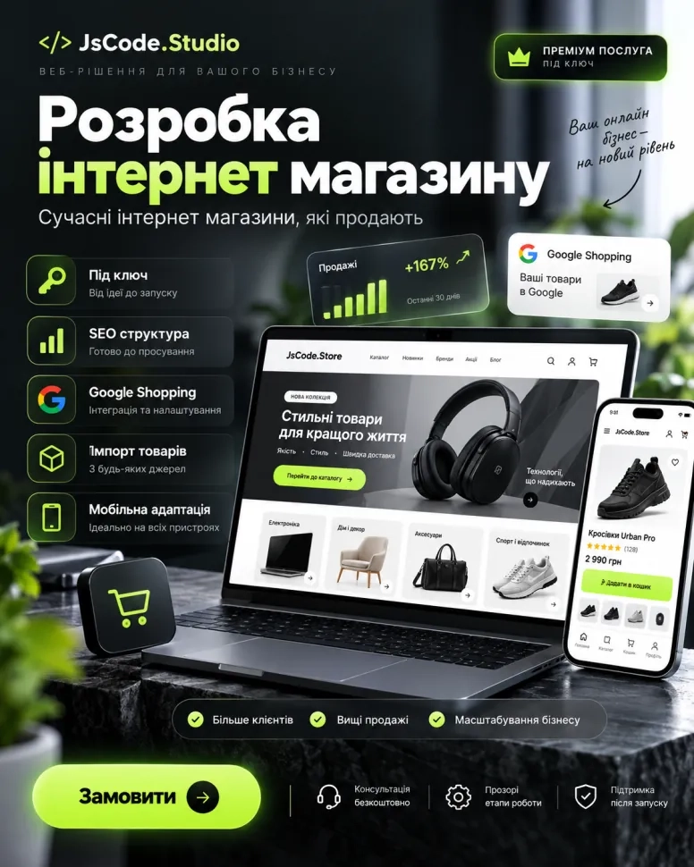 Розробка інтернет магазину